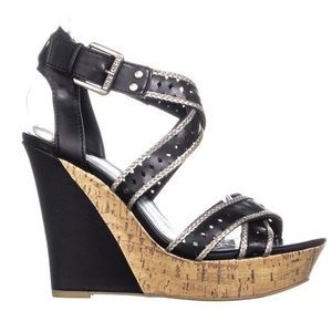 guess haleey espadrille wedge